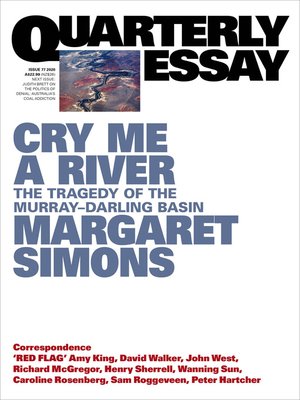 cover image of Quarterly Essay 77 Cry Me a River